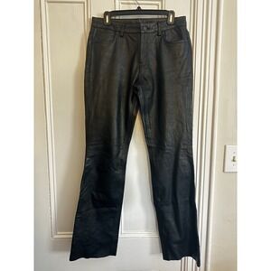 Xelement Leather Bootcut Pants Women's Size 8 Motorcycle‎ Biker Riding Gear